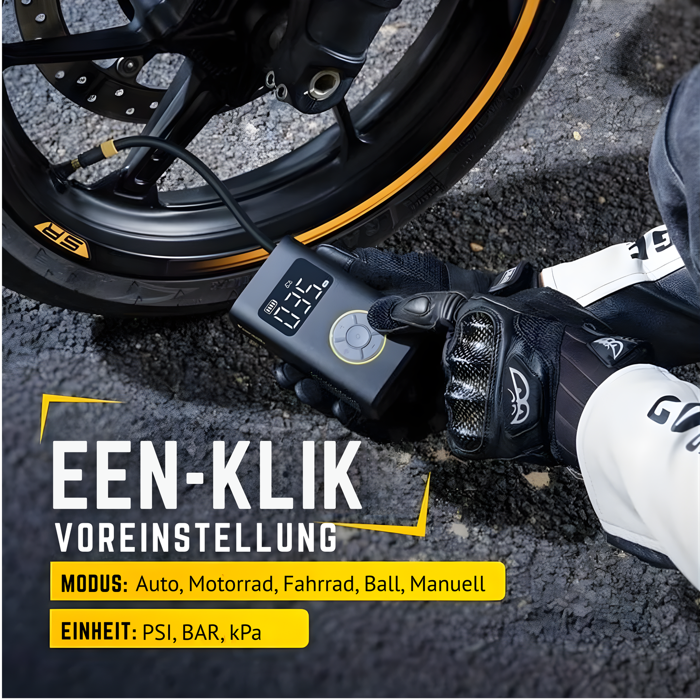 AeroLuft X9 – Tragbare Reifenpumpe